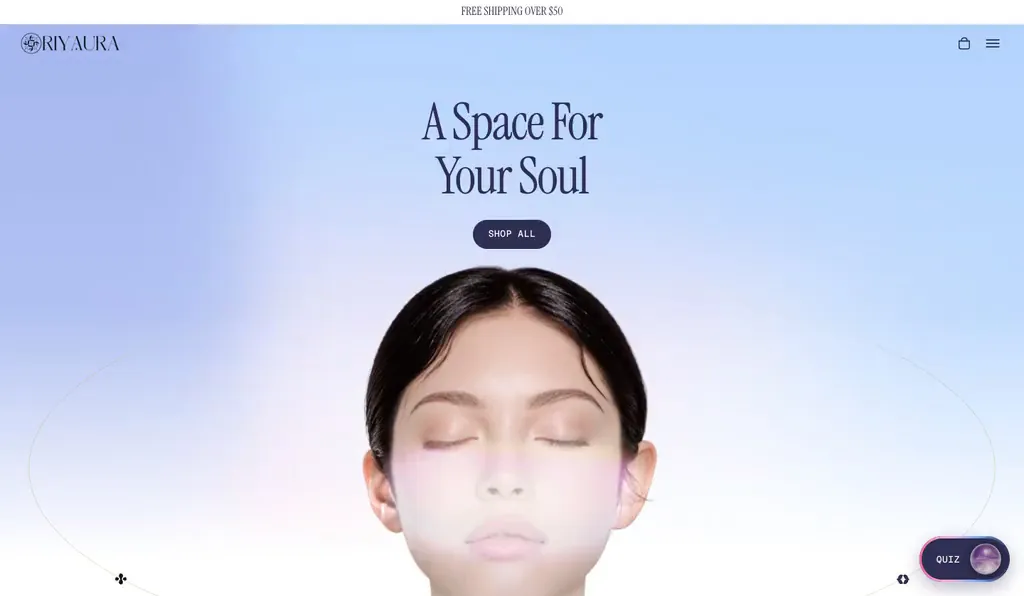 Riyaura, E-commerce · Crystals & wellness